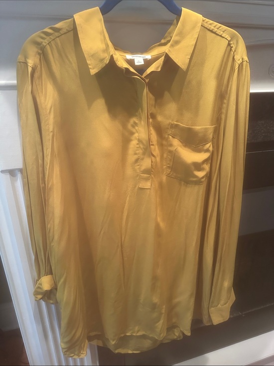 Goodthreads Dresses & Skirts - Goodthreads Mustard Yellow Button-Pullover dress